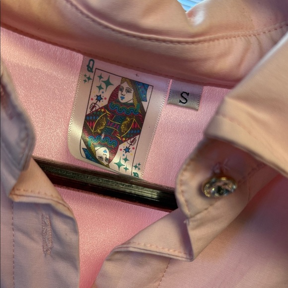 QUEEN OF SPARKLES Blush Pink Shirt Dress - Picture 2 of 5